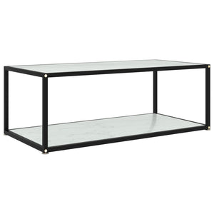 Couchtisch Weiß Hartglas 100x50 cm