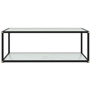 Couchtisch Weiß Hartglas 100x50 cm