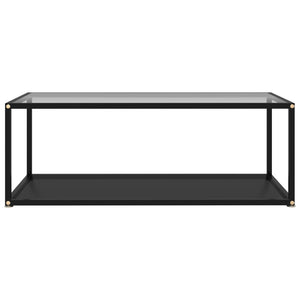 Couchtisch Glas Schwarz Transparent 100x50 cm