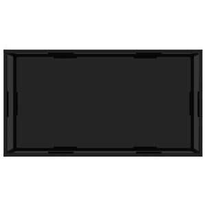 vidaXL Table basse noire 120x60x35 cm Verre trempé