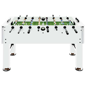 Weißer Stahl-Kickertisch (140cm)