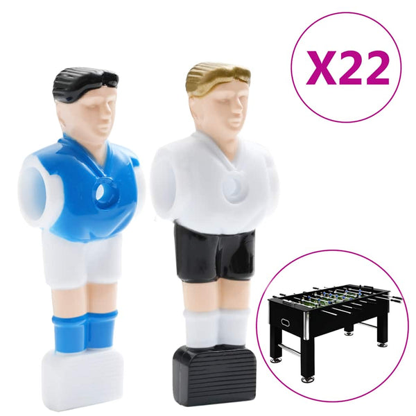 Tischfußball Figuren für 15,9 mm Stangen - 22 Stück