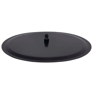 Regenbrause Edelstahl 50 cm Rund Schwarz