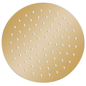Regenbrause Edelstahl 20 cm Rund Golden