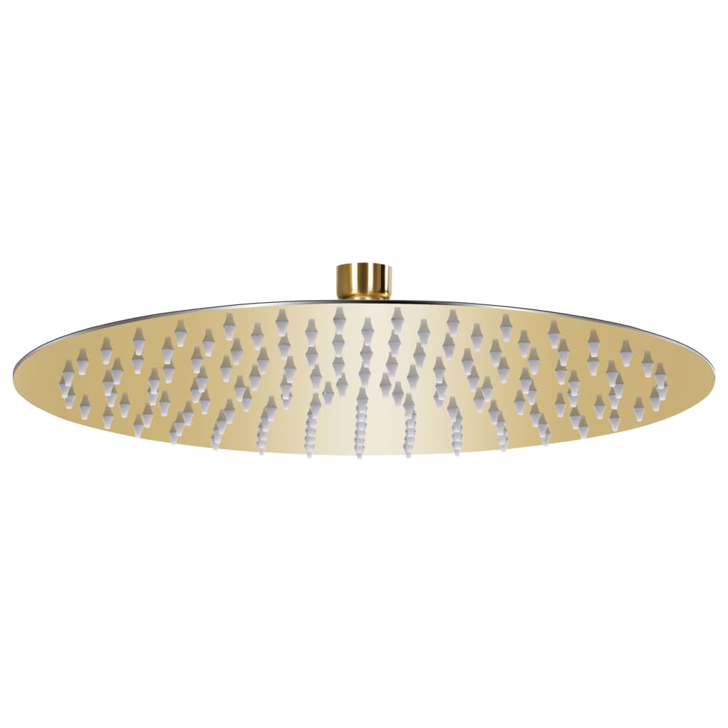 Regenbrause Edelstahl 30 cm Rund Golden