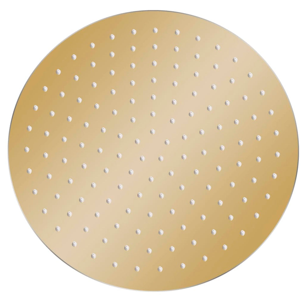 vidaXL Douche de pluie en acier inoxydable 30 cm ronde Dorée