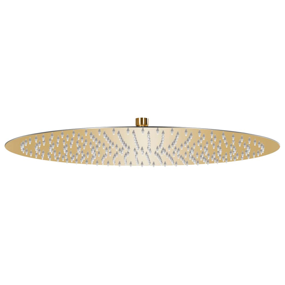 vidaXL Douche de pluie en acier inoxydable 50 cm ronde dorée