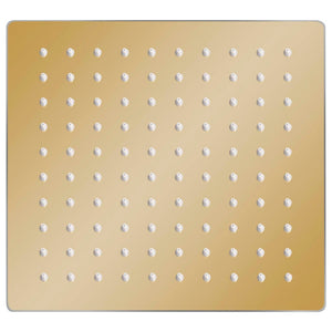 Regenbrause Edelstahl 20x20 cm Quadrat Golden