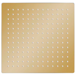 Regenbrause Edelstahl 25x25 cm Quadrat Golden