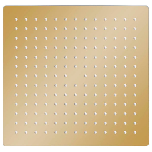 Regenbrause Edelstahl 30x30 cm Quadrat Golden