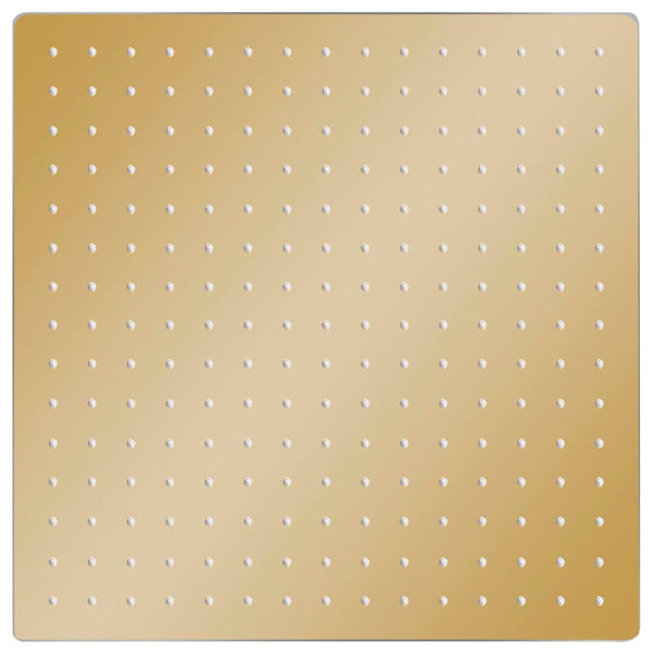 Regenbrause Edelstahl 40x40 cm Quadrat Golden