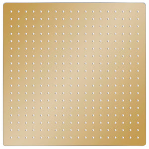 Regenbrause Edelstahl 50x50 cm Quadrat Golden
