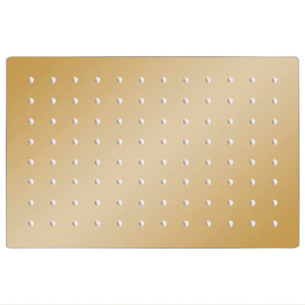 vidaXL Pomme de douche pluie en inox 30x20 cm rectangulaire doré
