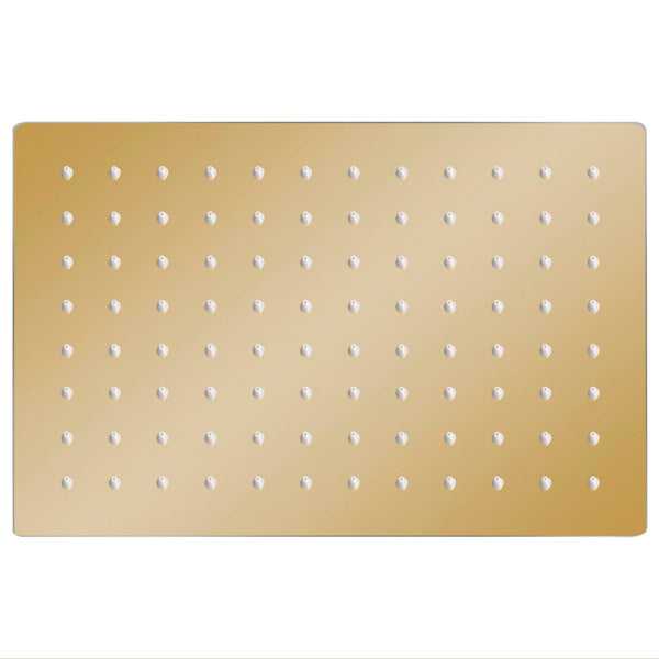 Regenbrause Edelstahl 30x20 cm Rechteckig Golden