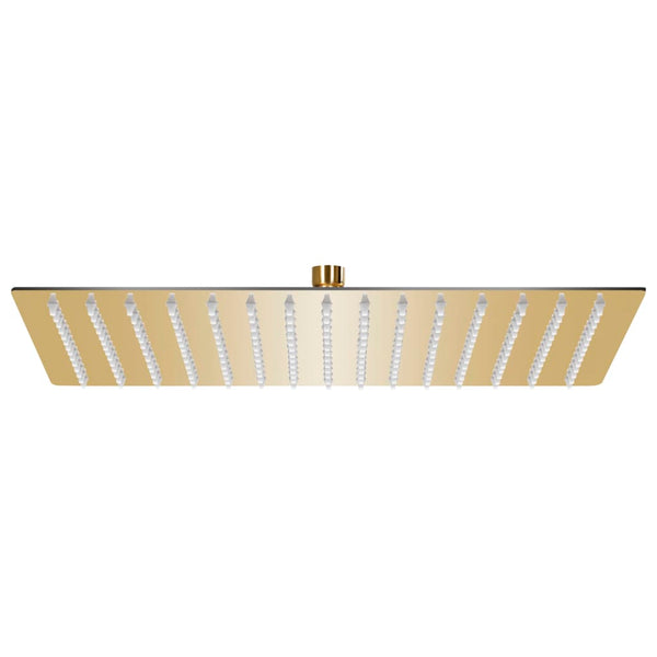 Regenbrause Edelstahl 40x30 cm Rechteckig Golden