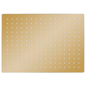 Regenbrause Edelstahl 40x30 cm Rechteckig Golden