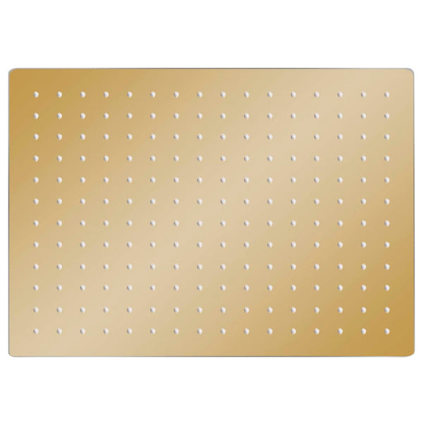 Regenbrause Edelstahl 40x30 cm Rechteckig Golden