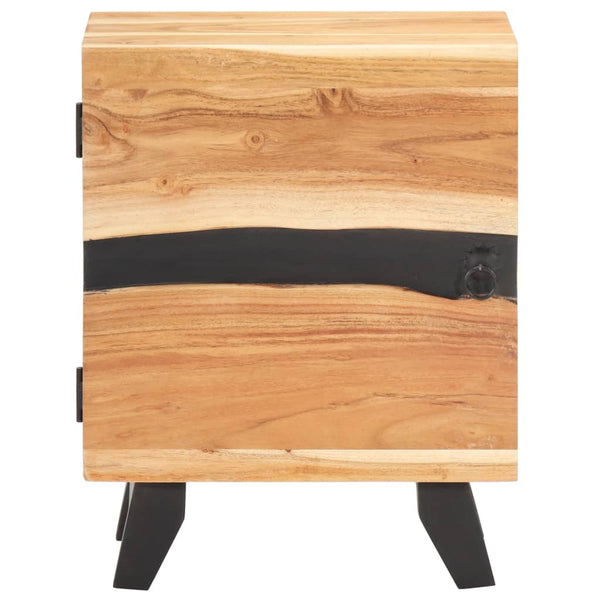 Nachttisch Akazie Massivholz 40x30x51 cm