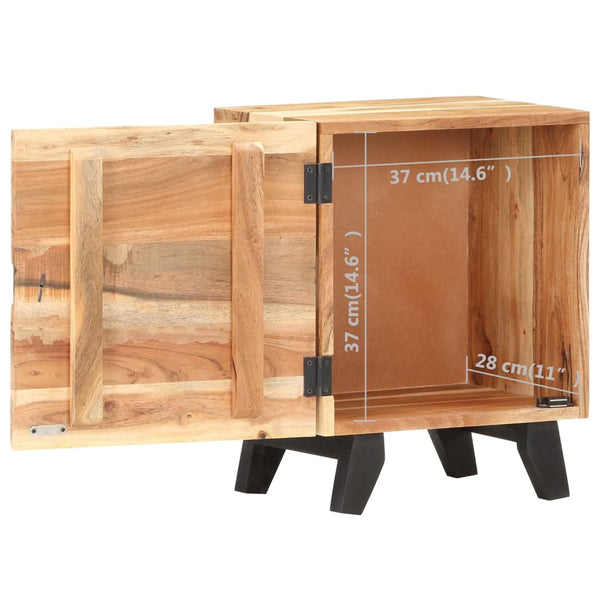Nachttisch Akazie Massivholz 40x30x51 cm