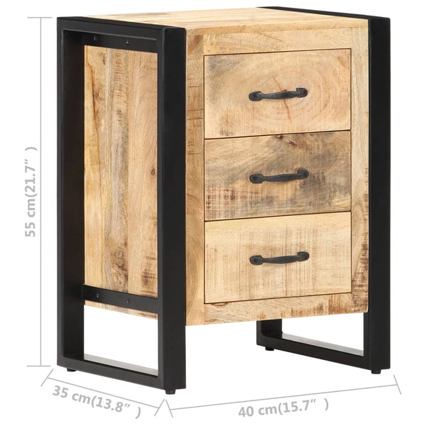 Nachttisch Mango Massivholz 40x35x55 cm