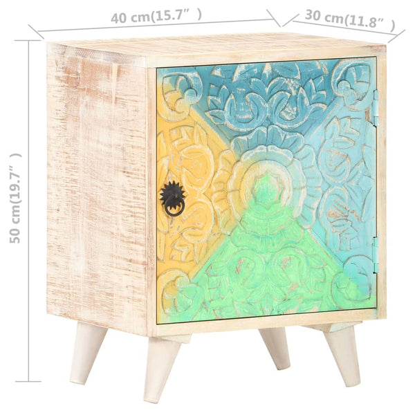 Nachttisch Akazie Massivholz 40x30x50 cm