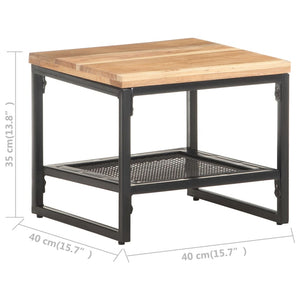 Akazie Massivholz Beistelltisch 40x40 cm