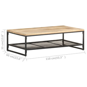 Couchtisch Mango Massivholz 110x60 cm
