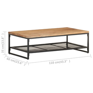 Akazie Couchtisch Massivholz 110x60 cm
