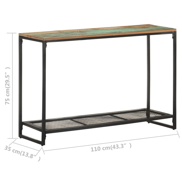Konsolentisch Recyceltes Massivholz 110 cm