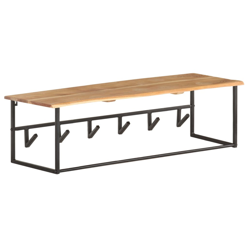 Akazie Garderobe mit Naturkante, 100cm