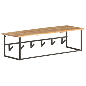 Akazie Garderobe mit Naturkante, 100cm