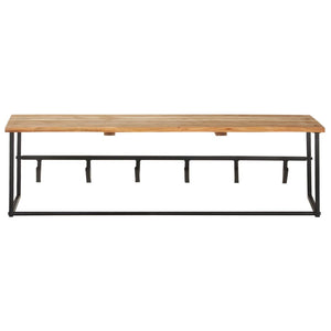 Akazie Garderobe mit Naturkante, 100cm