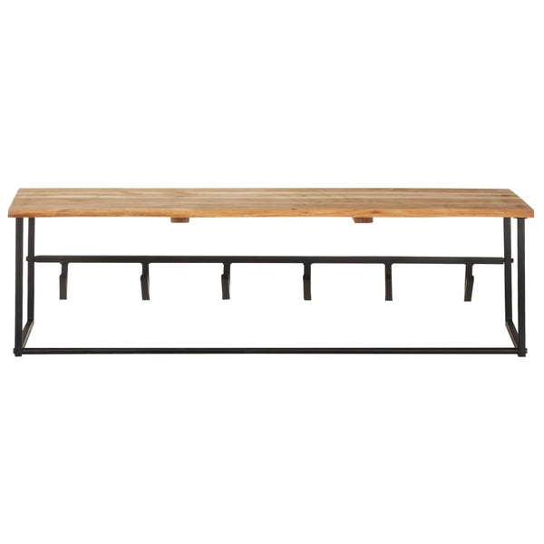 Akazie Garderobe mit Naturkante, 100cm