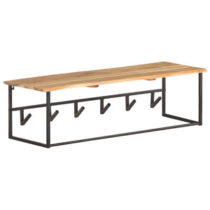 Akazie Garderobe mit Naturkante, 100cm