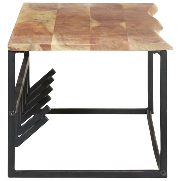 Akazie Garderobe mit Naturkante, 100cm