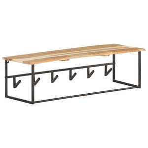 Akazie Garderobe mit Naturkante, 100cm