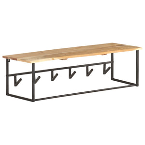 Akazie Garderobe mit Naturkante, 100cm