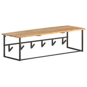 Akazie Garderobe mit Naturkante, 100cm