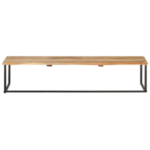 Akazie Garderobe mit Naturkante 100cm