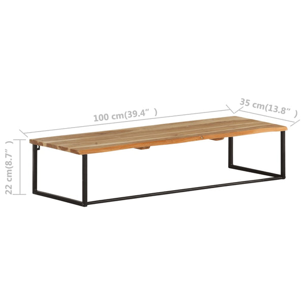 Akazie Garderobe mit Naturkante 100cm