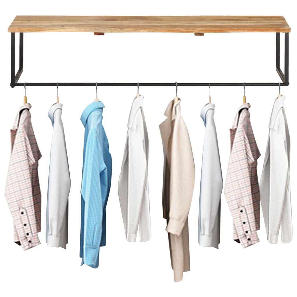 Akazie Garderobe mit Naturkante 100cm
