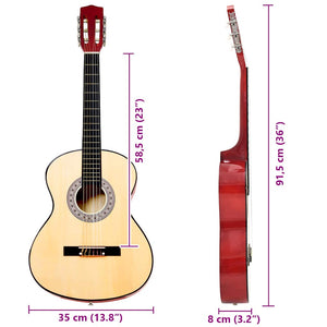 Klassikgitarre für Anfänger mit Tasche 3/4 36"