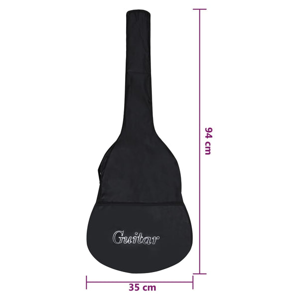 Klassikgitarre für Anfänger mit Tasche Blau 3/4 36"