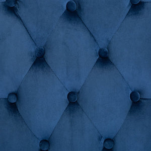 Esszimmerstühle 2 Stk. Blau Samt
