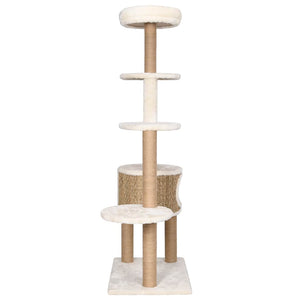 Katzen-Kratzbaum mit Luxuriösem Kissen 148 cm Seegras