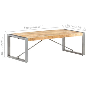 Couchtisch Raues Mangoholz 120x60 cm