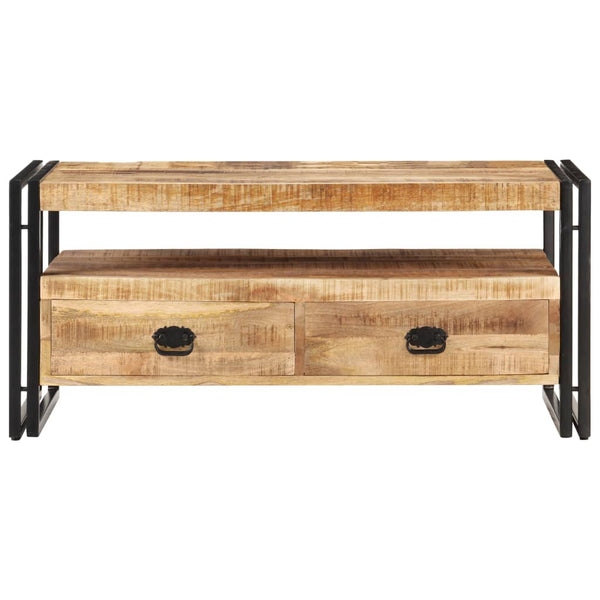 Couchtisch aus rauem Mangoholz, 100 cm