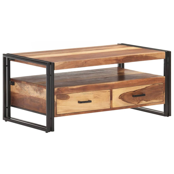 Couchtisch Akazie Massivholz 100x55 cm