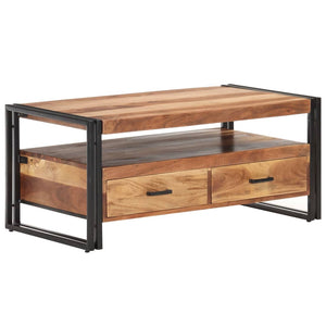 Couchtisch Akazie Massivholz 100x55 cm