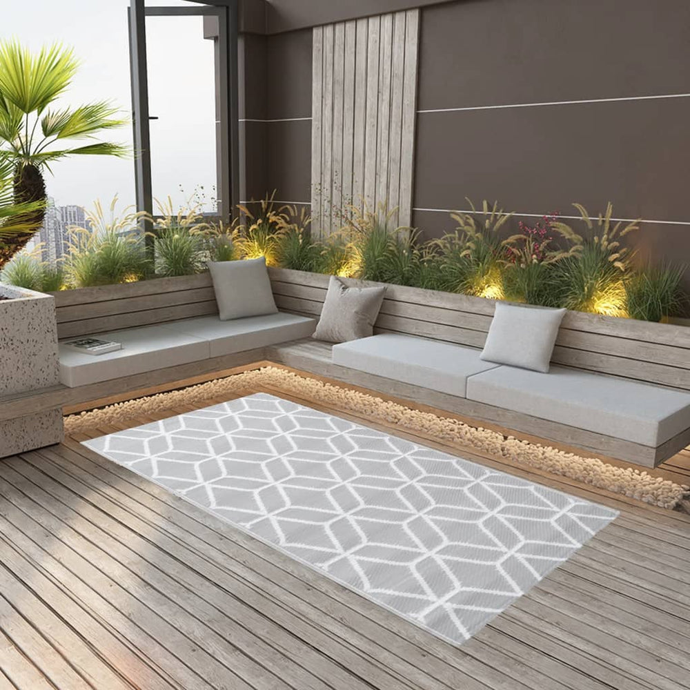 Outdoor-Teppich ARAKIL Grau 120x180 cm PP